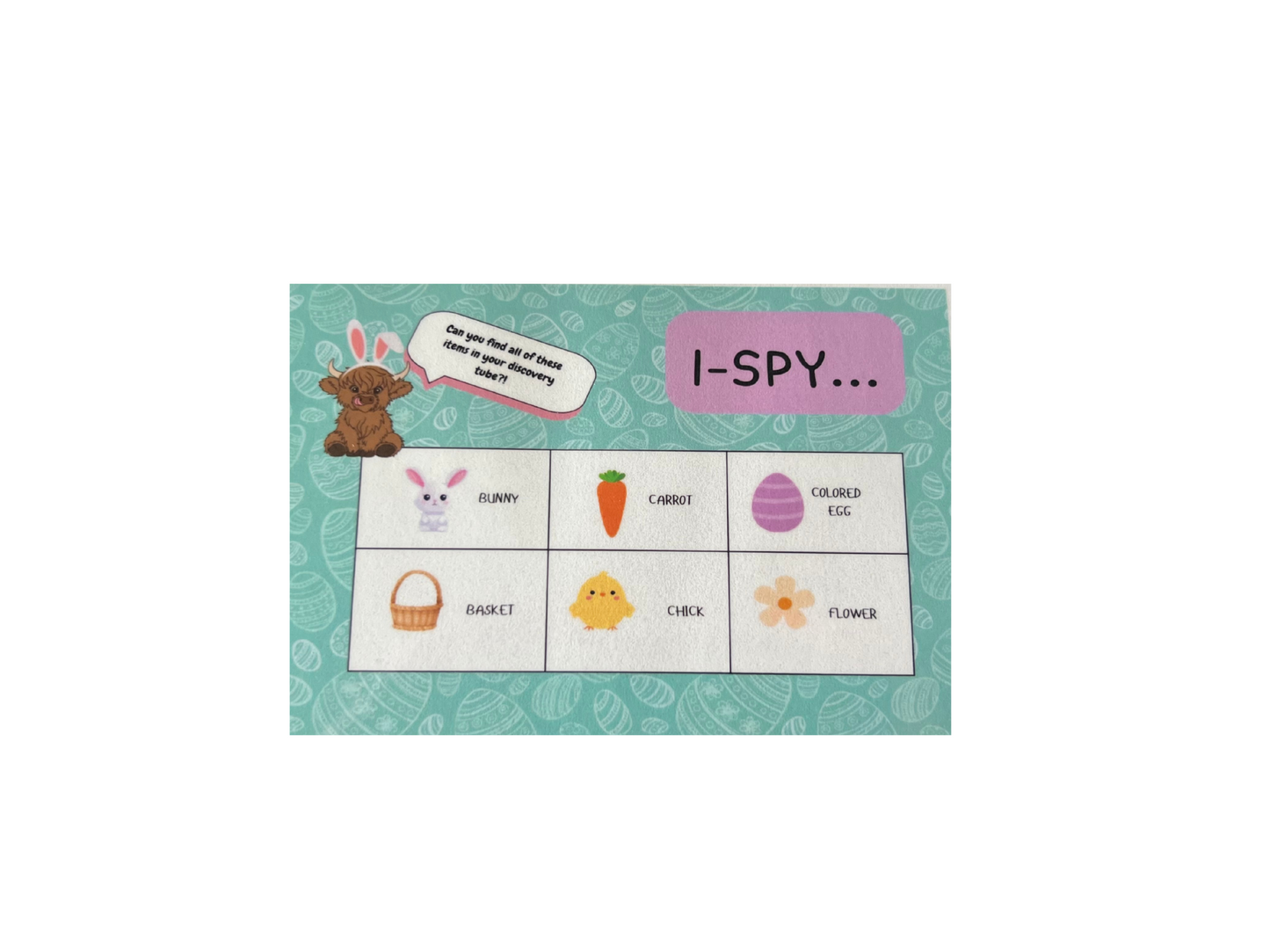 Spring I Spy Discovery Tube